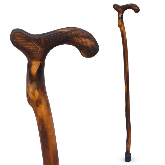 Solid Comfortable Stick Walking Cane Wooden Brass Handle Beautiful